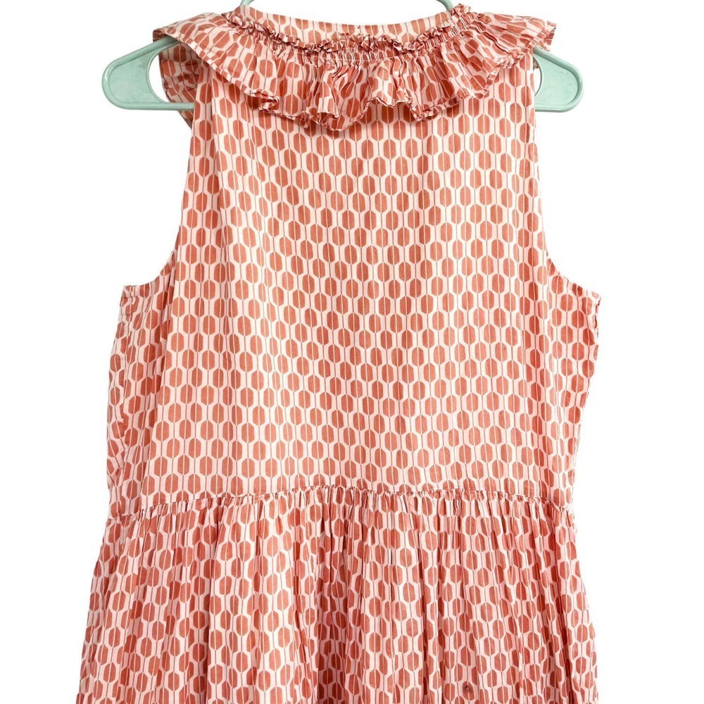 Kate Spade size Large Arrow Stripe Lace Front Sleeveless Dress - Picture 7 of 14